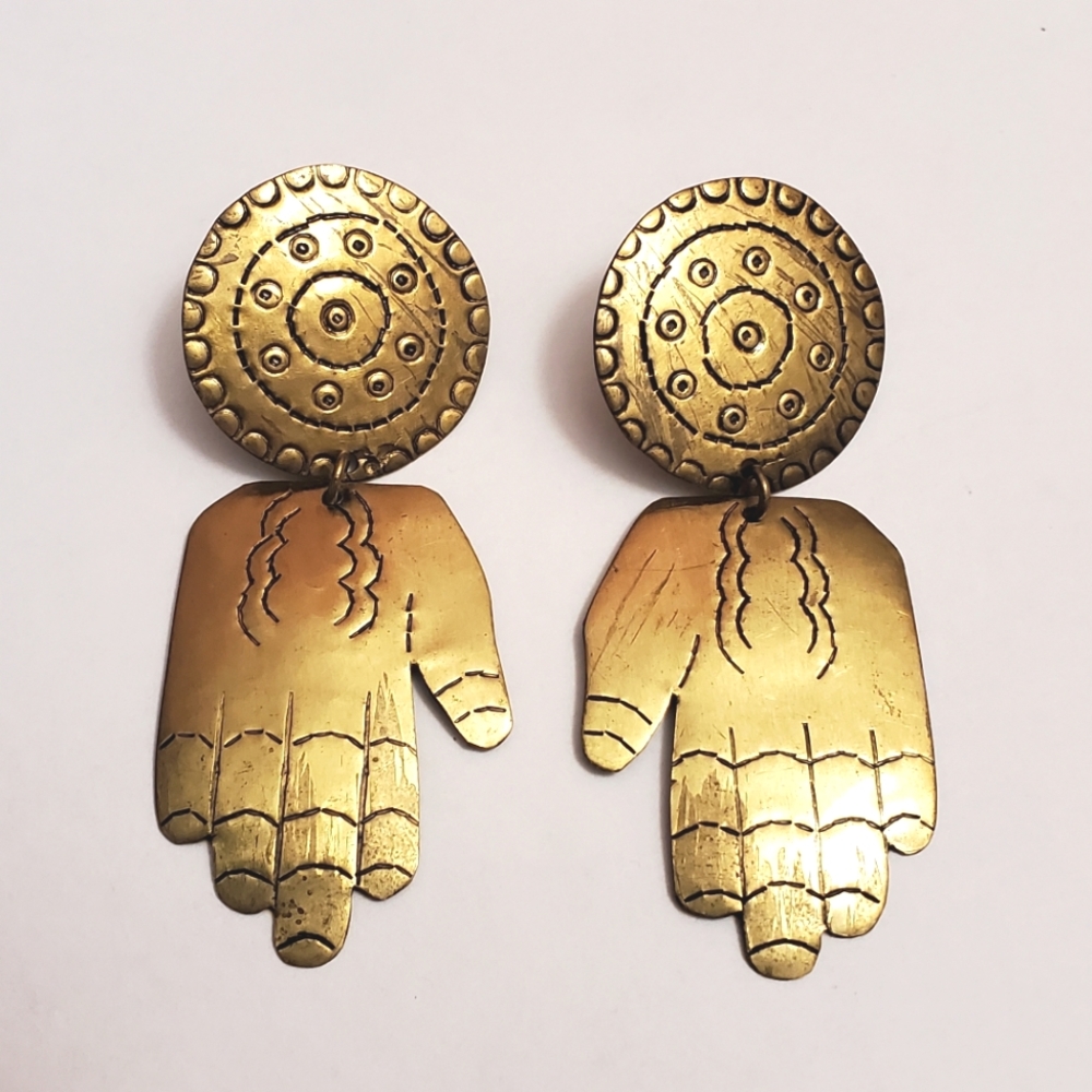 ✋️Funky Moroccan style hand earrings ✋️